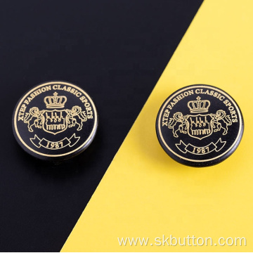 Custom printed logo snap button